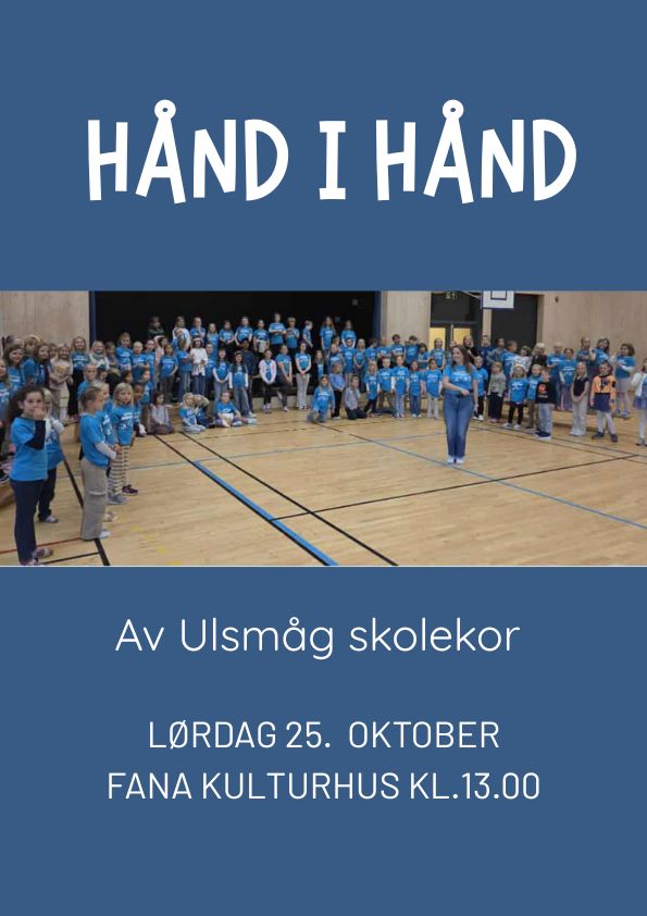HÅND I HÅND - LØRDAG 25. OKTOBER KL.13.00